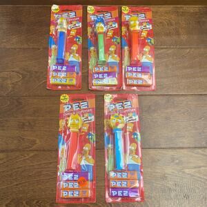 PEZ The Simpsons Family Set of 5 New In Box Homer Marge Bart Lisa Maggie